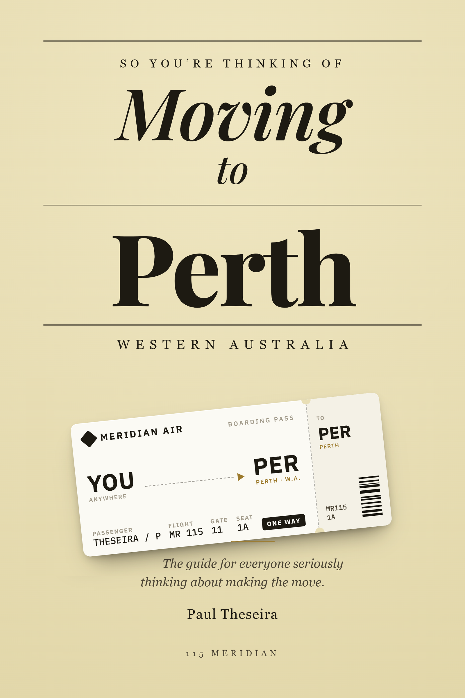 Cover of So You're Thinking of Moving to Perth, Western Australia